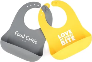 Bella Tunno Wonder Bib – Waterproof Silicone Bibs for Boys & Girls, Non-toxic & BPA Free Silicone Baby Bibs & Toddler Bibs