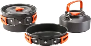 BESPORTBLE 1set Portable Outdoor Camping Cooking Pot Lightweight Alloy Cookware for People for Hiking Picnics and Other Outdoor Activities High-Temperature Resistant and