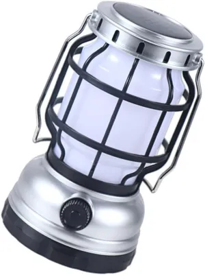 BESPORTBLE 1set USB Rechargeable Vintage Camping Lamp Portable Led Tent Light Retro Style Lightweight Outdoor Lantern for Camping Hiking Emergency Use Construction Convenient USB Charging