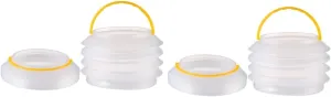 BESPORTBLE 2sets Portable Plastic Water Bucket 2l Collapsible for Boys and Girls Outdoor Supply Car Water Storage 2pcs*2