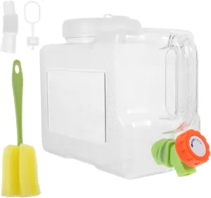 BESPORTBLE 3l Portable Water Tank Collapsible Water Container Spigot Large Camping Water Storage Jug for Outdoor Activities