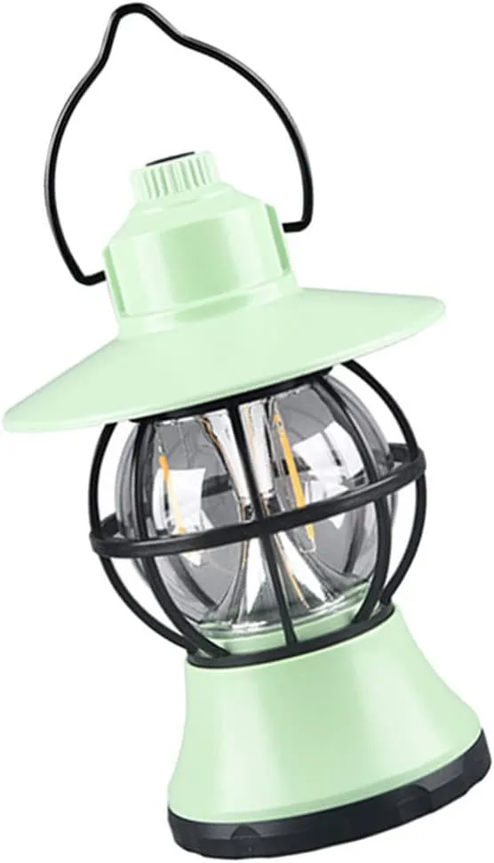 BESPORTBLE Camping Lantern Camping Lamp Tent Lights Solar Powered Portable Outdoor Light Retro