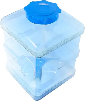 BESPORTBLE Large Capacity Portable Water Tank Collapsible Camping Water Jug 10l Storage Container Handle