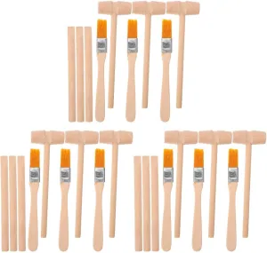 BESTonZON 9sets Boys and Girls Dinosaur Excavation Tool Kit Hammer Chisel Brush for Gemstone Digging Archaeology Toys for Ages for Birthdays Holidays