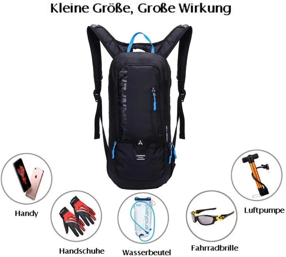 Bike Backpack, 6L Biking Bicycle Cycling Backpack Breathable Bag for Running Skiing