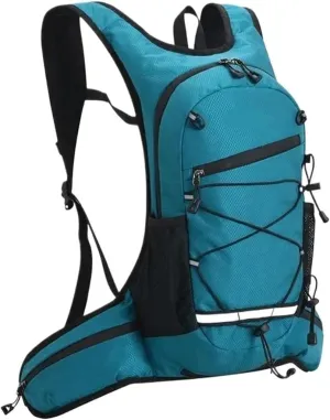 Bike Backpack for Cycling & Hiking, Hydration Bladder Vest, Lightweight Rucksack Biking, Outdoor Activities, Lake Blue