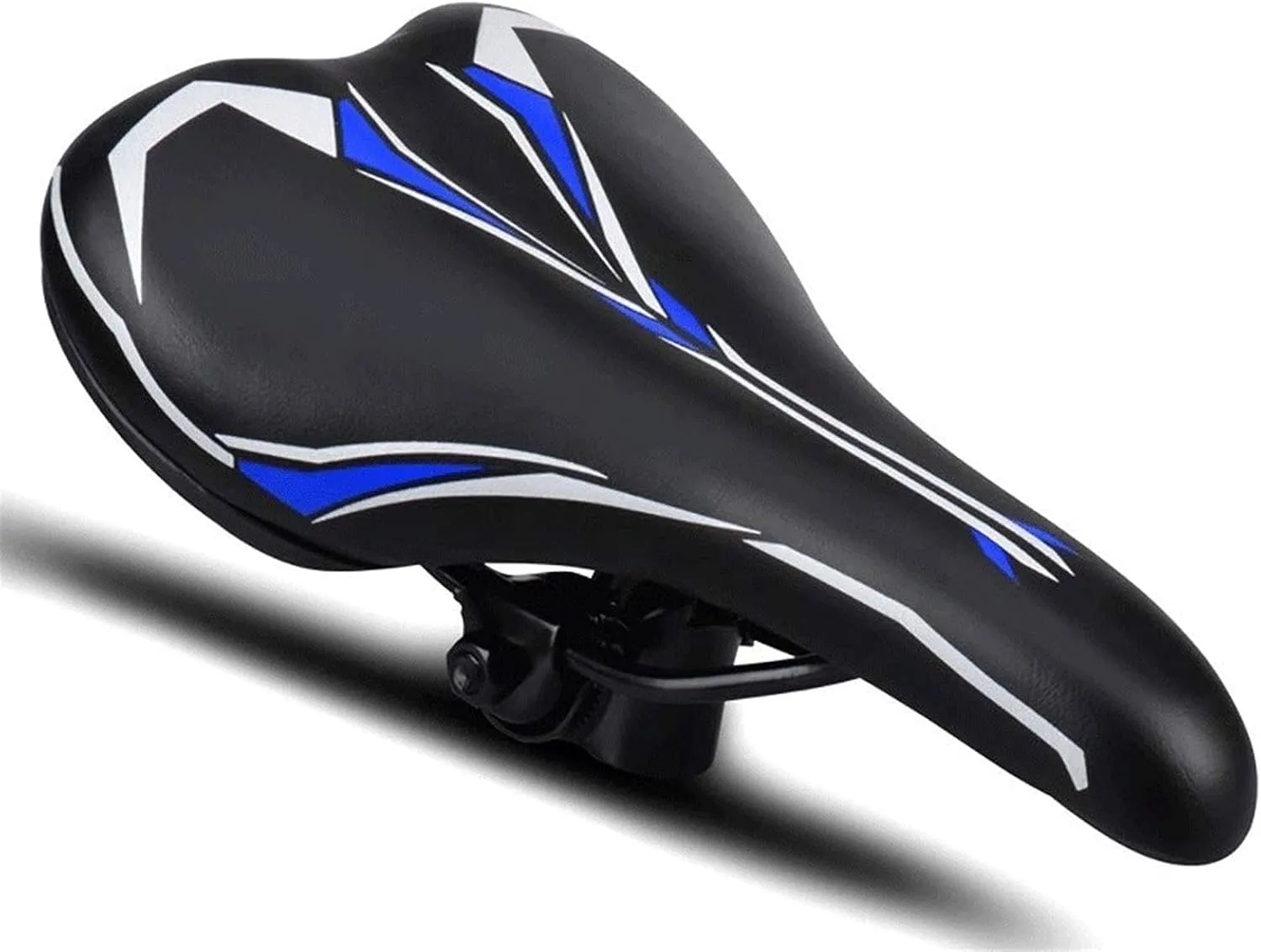 Bike Seat – Extra Wide and Padded Bicycle Saddle for Men and Women Comfort – Fits Mountain Bike,Folding Bike,Road Bike,Spinning Bike Comfortable and Breathable