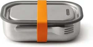 Black Blum Stainless-steel Lunch Box | Leak-proof Oven Safe Plastic Free Meal Prep Lunch Food Container, Orange, 1000ml / 34 fl oz