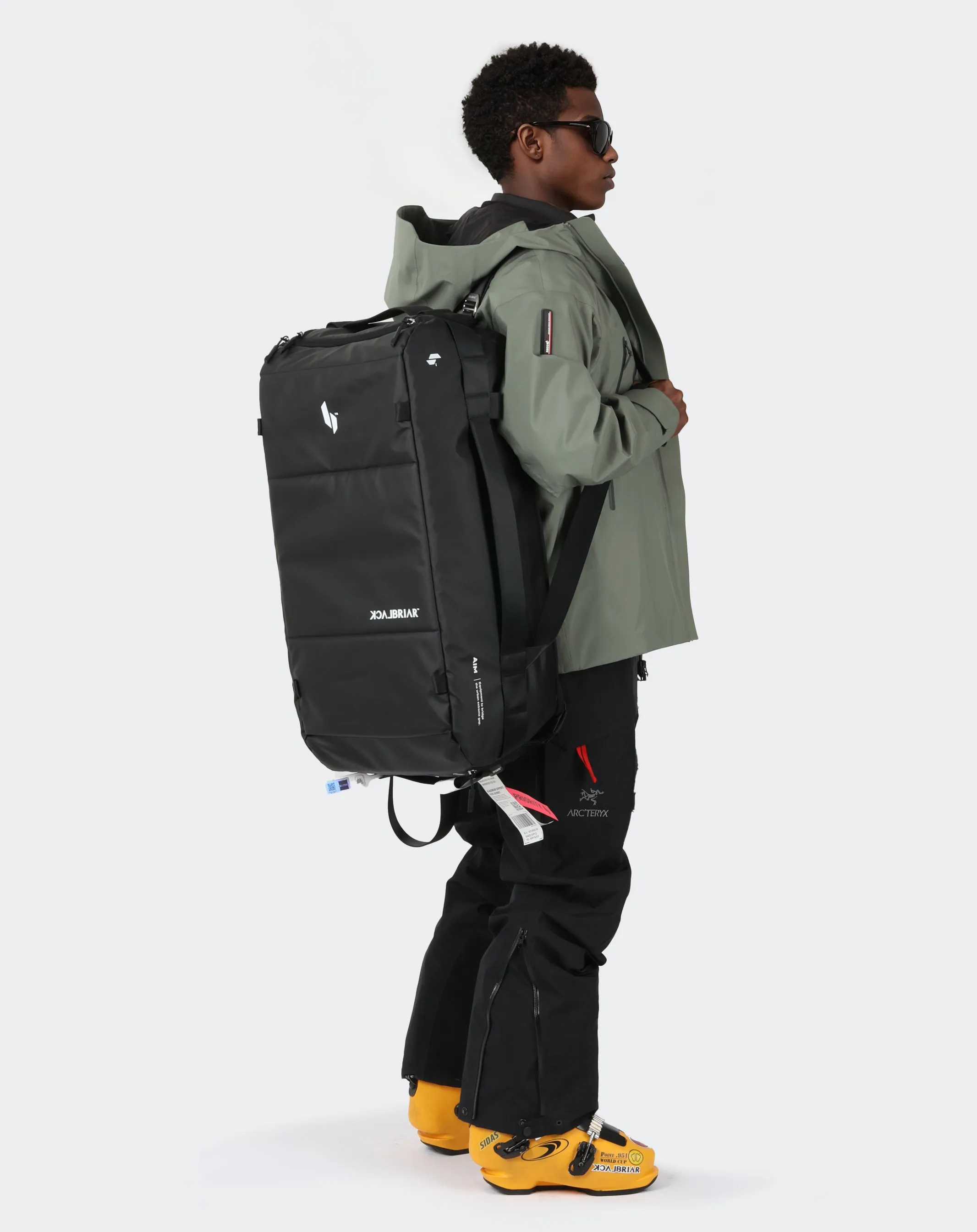 BlackBriar 60L Duffel Backpack Range 2.0 - Ashy Black