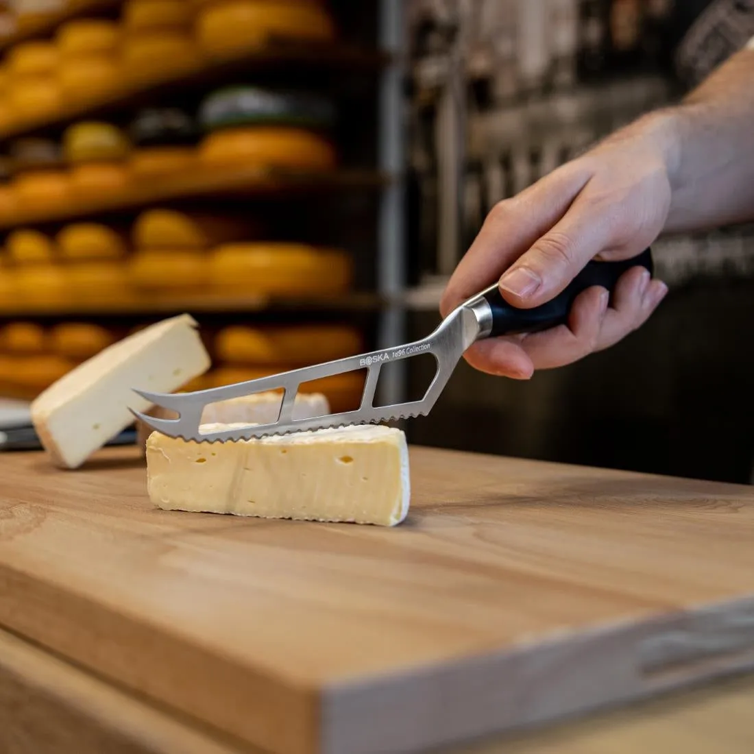 Boska Semi-Hard Cheese Knife Black 210mm
