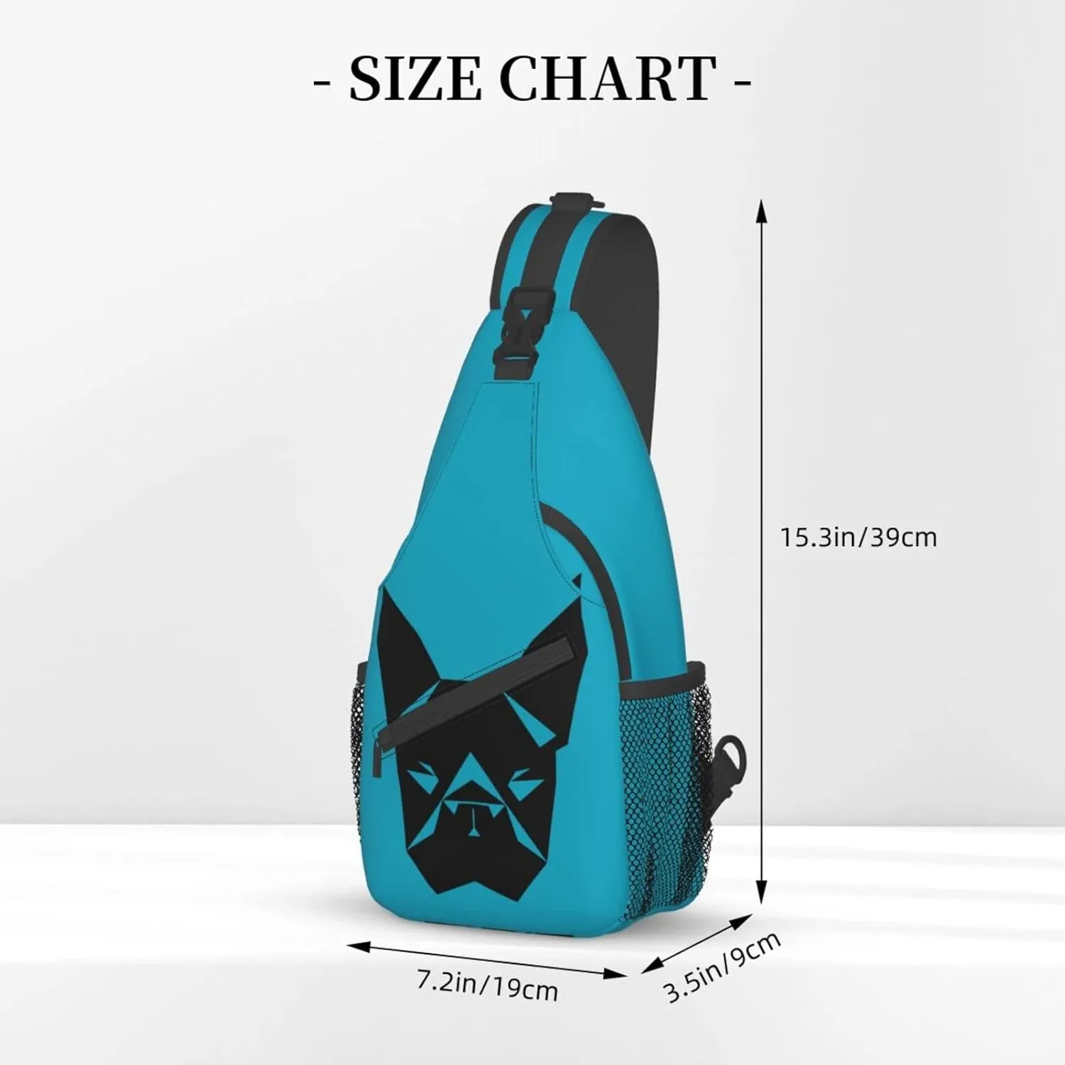 Boston Terrier Hiking Daypacks Cross-body Sling Backpack for Men Women Outdoor Cycling Hiking Travel