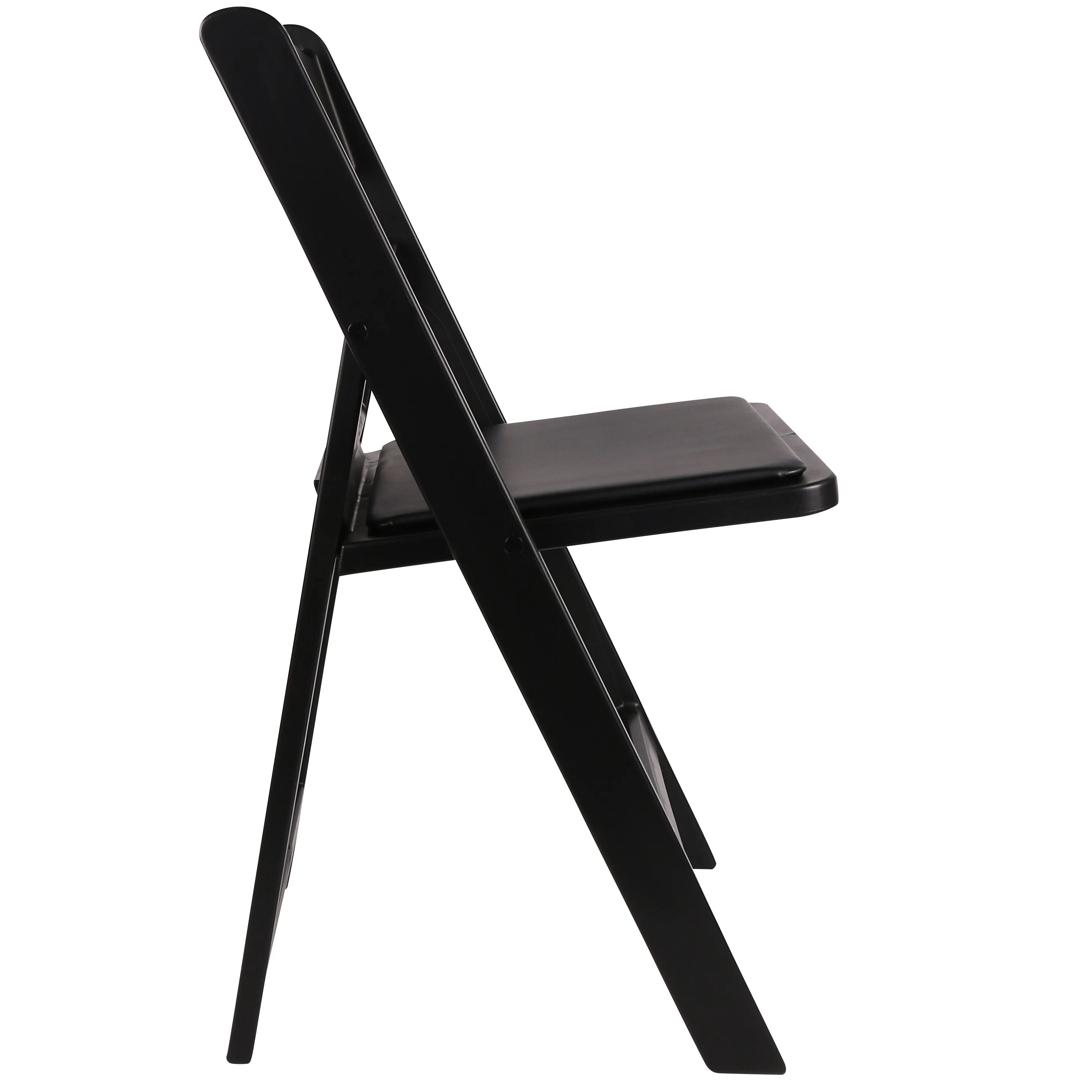 BTExpert Resin Folding Chair Vinyl Padded Seat Indoor Outdoor lightweight Set for Home Event Party Picnic Kitchen Dining Church School Weddings Black Set of 20