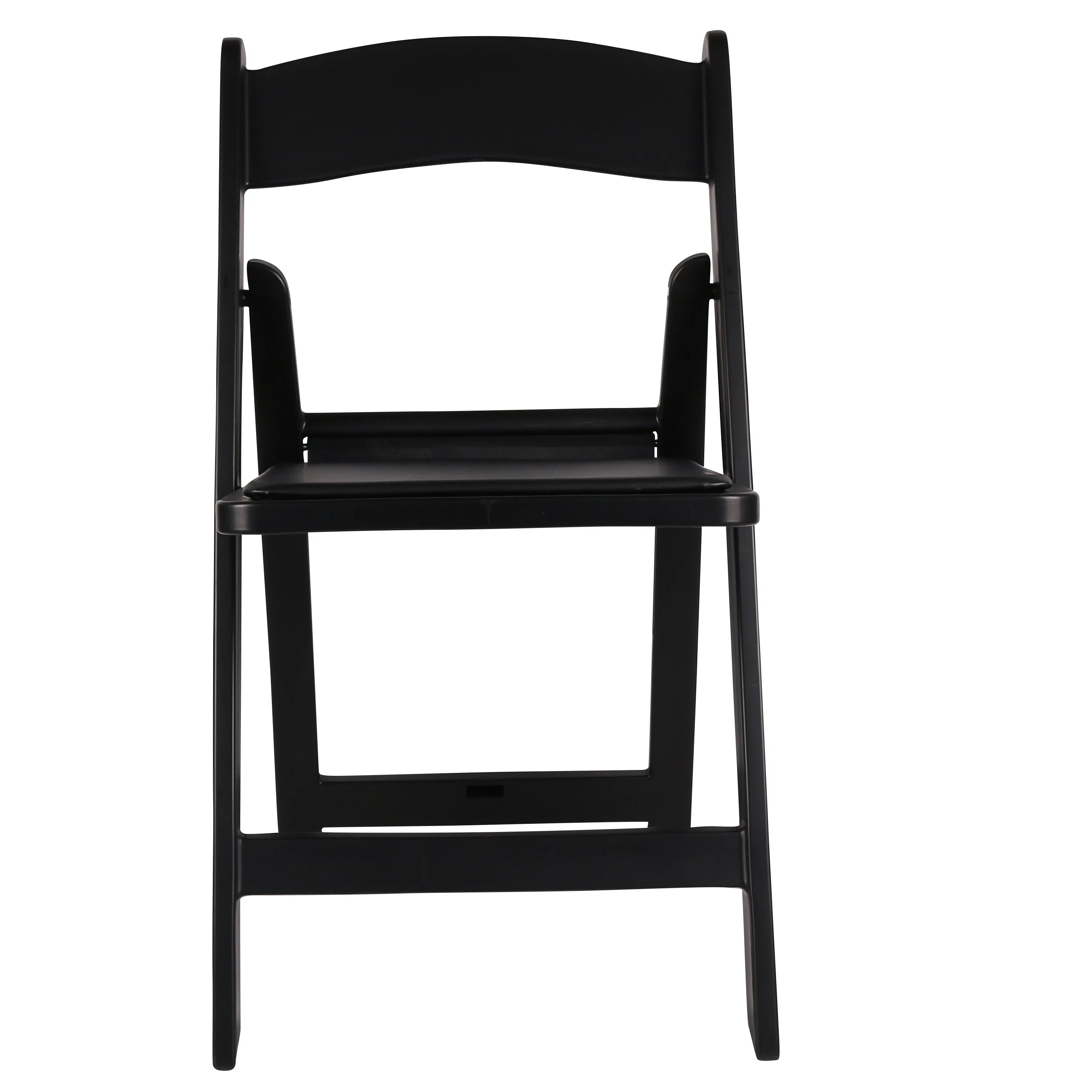 BTExpert Resin Folding Chair Vinyl Padded Seat Indoor Outdoor lightweight Set for Home Event Party Picnic Kitchen Dining Church School Weddings Black Set of 20