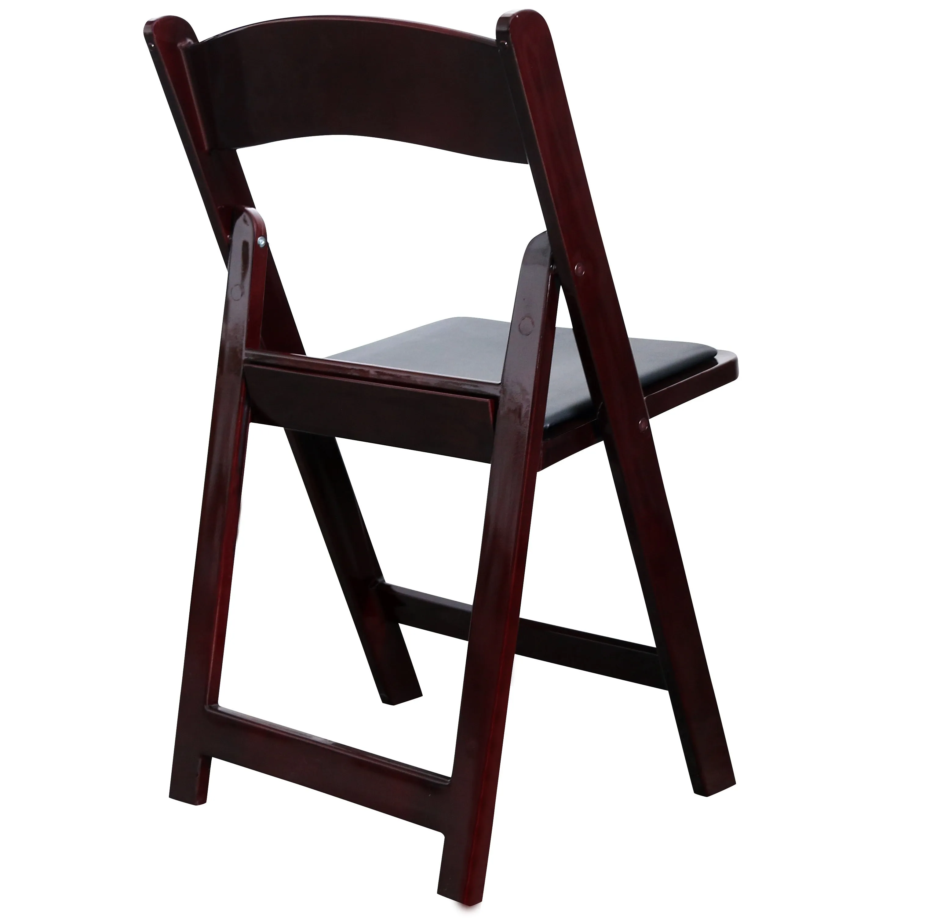 BTExpert Resin Folding Chair Vinyl Padded Seat Indoor Outdoor lightweight Set for Home Event Party Picnic Kitchen Dining Church School Weddings Red Mahogany set of 50