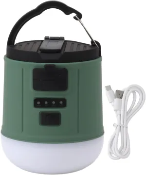 Buachois Camping Lantern Flashlights, USB Rechargeable Hanging LED Camping Light, Hand Crank 9 Lighting Modes Lightweight with Battery for Power Outage Emergency
