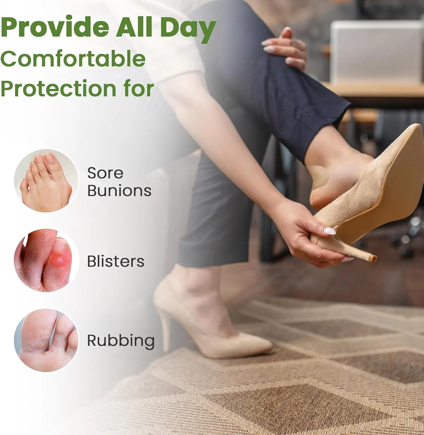 Bukihome Gel Blister Hydrocolloid Bandages - 60Pcs Blister Cushions for Foot - Water Resistant Adhesive Bandages, Toe Blister Pads for Prevention & Recovery, Reduce Friction with Heels (Variety Pack)