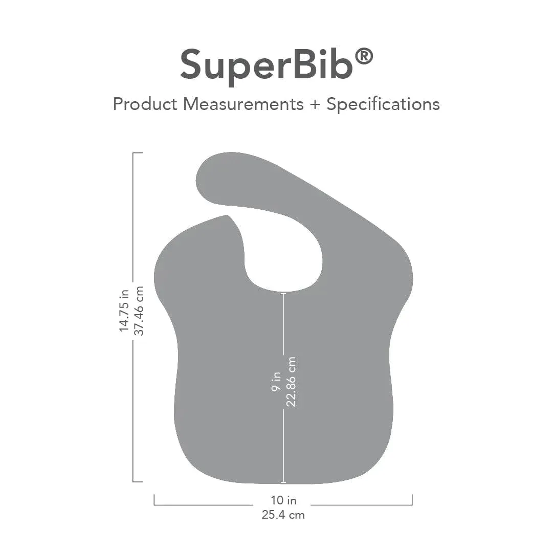 Bumkins Bibs for Girl or Boy, SuperBib Baby and Toddler for 6-24 Months, Essential Must Have for Eating, Feeding, Baby Led Weaning Supplies, Mess Saving Catch Food, 3-pk Outdoors and Wildlife