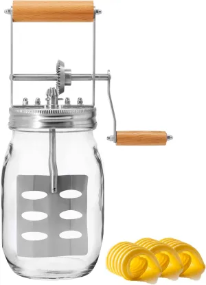 Butter Churn; Delicious Homemade Butter in as Little as Ten Minutes; Large 32-Fluid Ounce Capacity Butter Churner, 1 EA