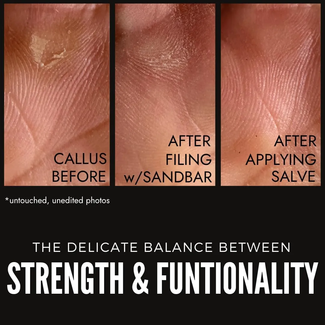 Callus Remover & File - Lightweight Hand Callus Tool - Perfect for Cross Training, Gymnasts, Rock Climbers & Gym Athletes - Easy Clean Hand Care Tool - Maintain Calluses