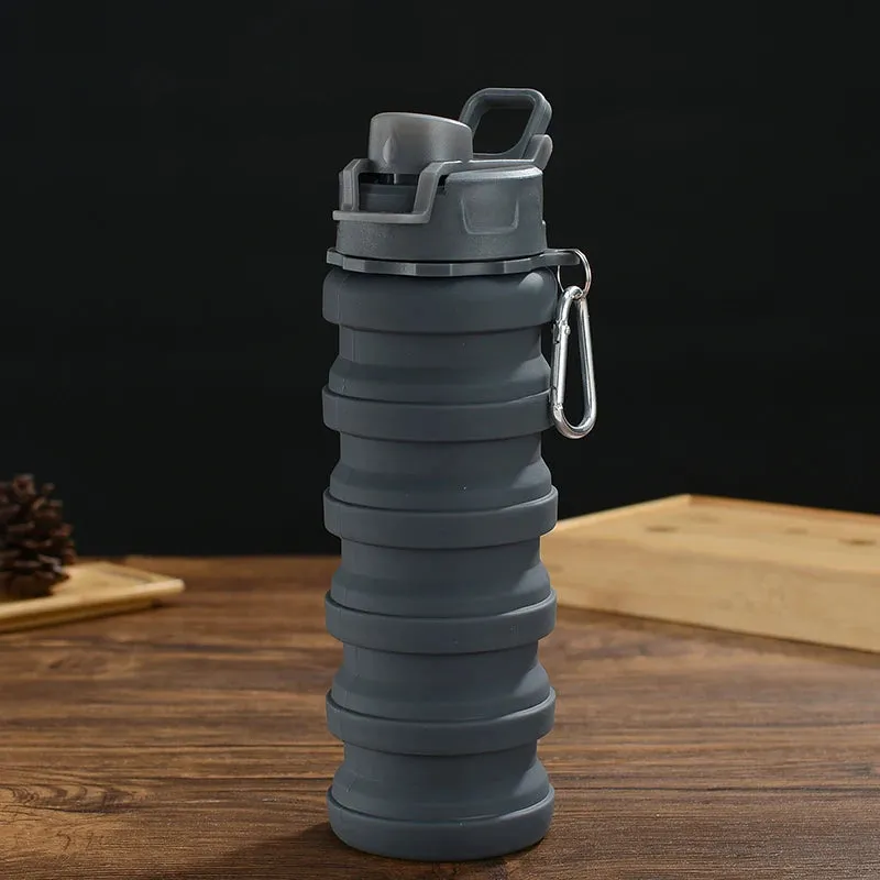Camouflage Silicone Collapsible Water Bottle