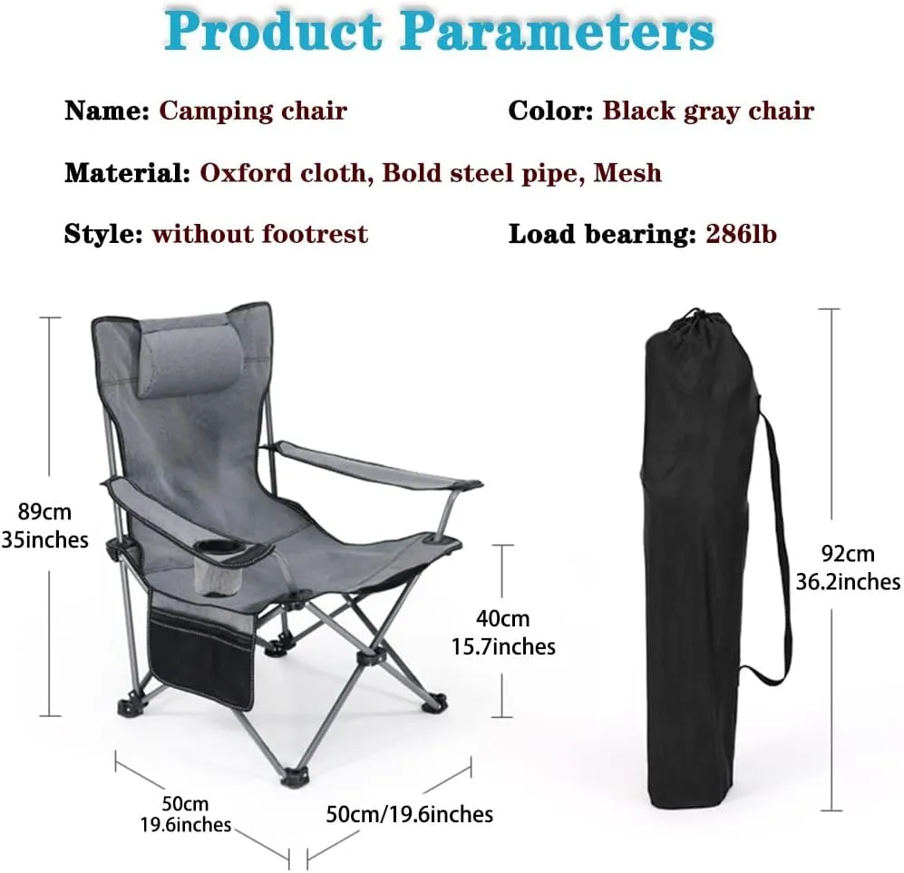Camping Chair Camping Chair Recliner Lightweight Wear-Resistant Leisure Beach Chair, Easy Carry Fishing Chair with Cup Holder, Office Lunch Break Lounger with Legrest, 4 Styles