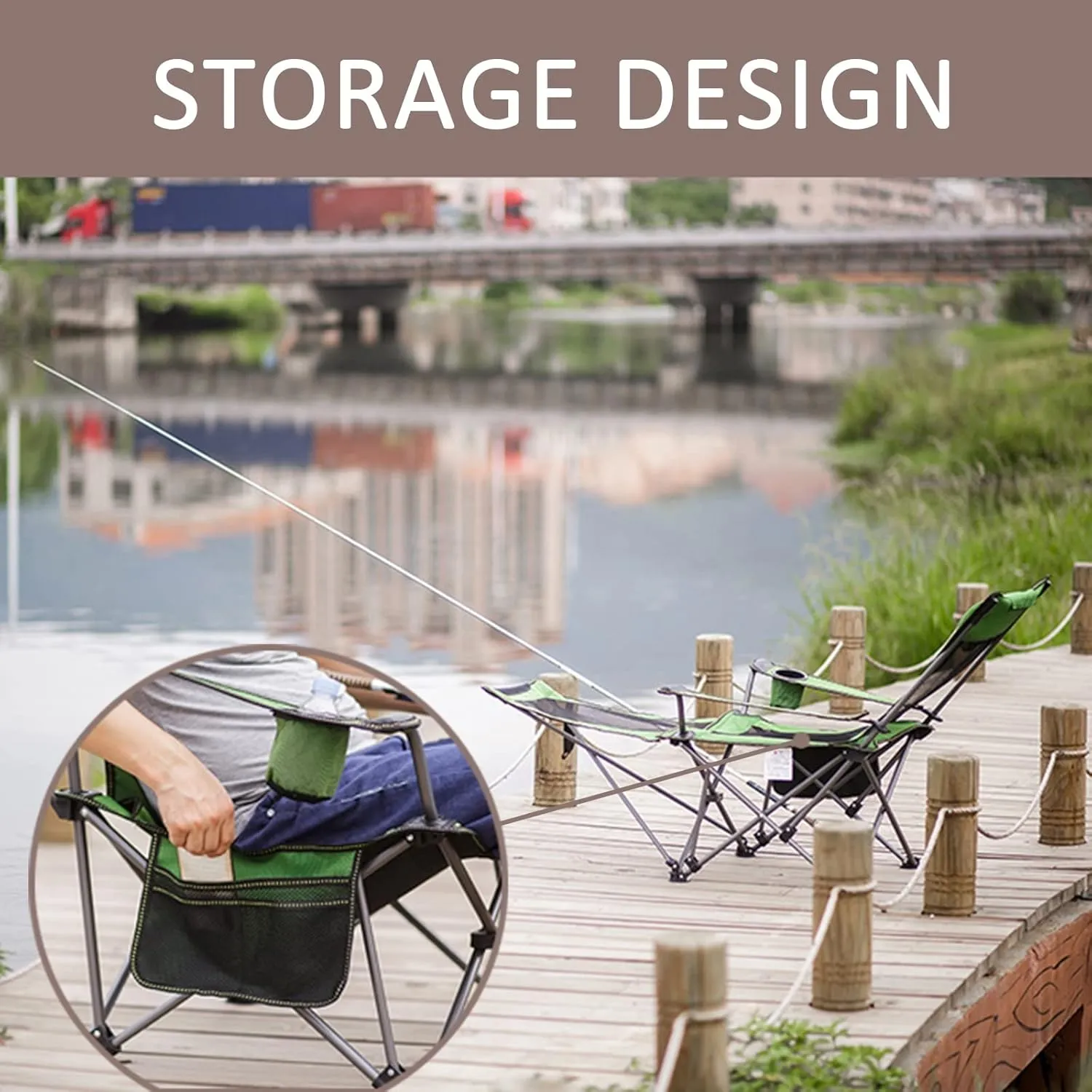 Camping Chair Recliner Portable, Beach Chairs Height Folding Lightweight, Comfortable Camping Chairs, for Camping, Hiking Fishing,F