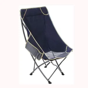 Camping Chairs, Portable Chair,Folding Reclining Chair Up to 330lbs Lounge Camping Chairs Footrest for Outdoor Camping