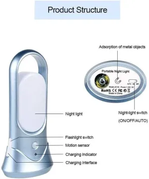 Camping Lantern, Portable Lantern LED Motion Sensor Night Light Table Lamp USB Lamp Outdoor Camping Emergency Light