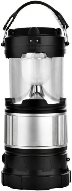 Camping Lantern,LED Solar Camping Lantern Flashlight Solar Powered Emergency Light Retractable Lamp with Battery for Outdoor Camping Hiking