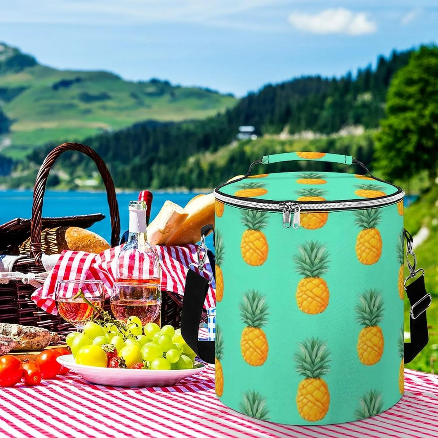 Camping Leak-Proof Coolers, Collapsible Insulated Ice Chest for Beach, Travel