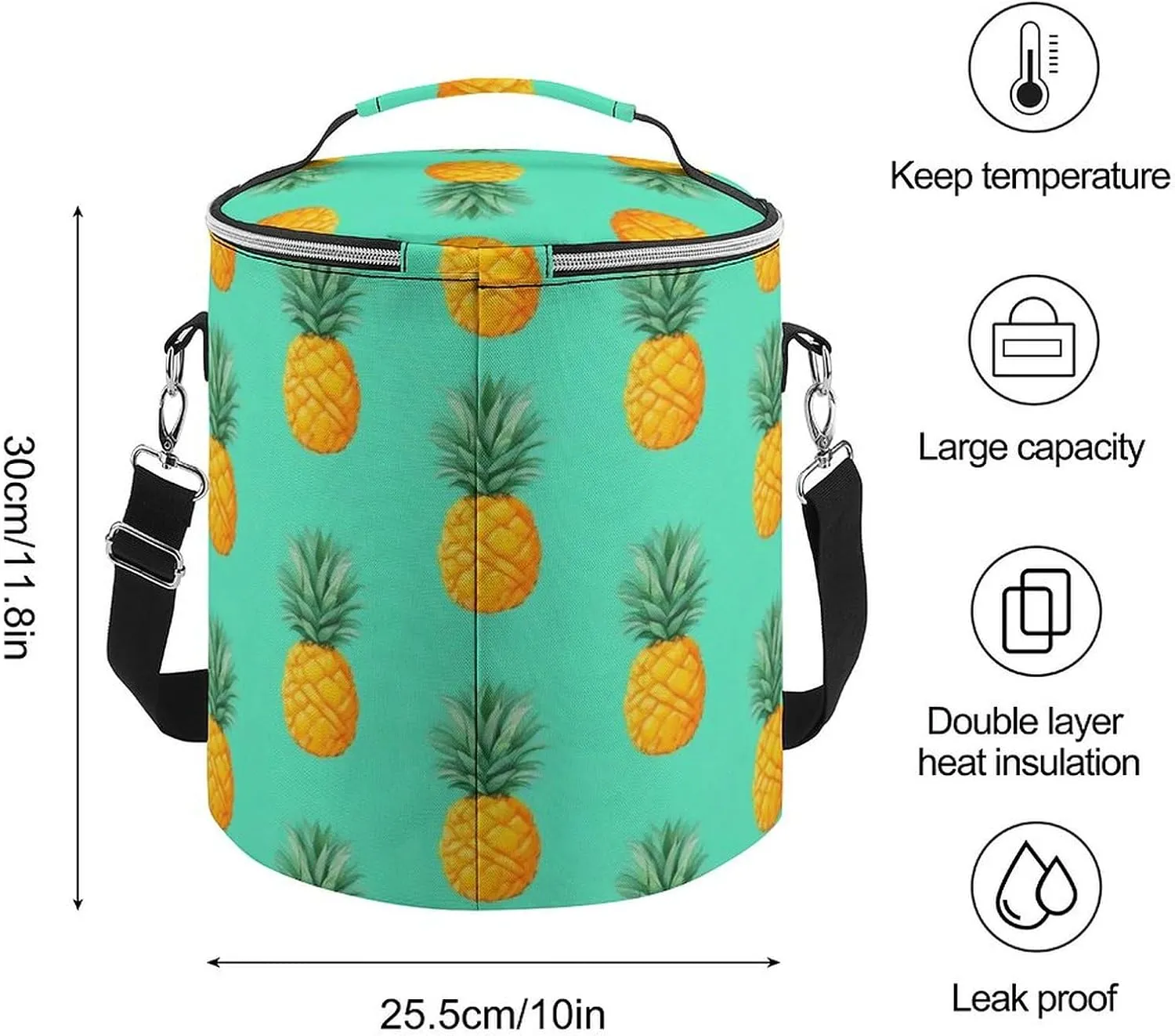 Camping Leak-Proof Coolers, Collapsible Insulated Ice Chest for Beach, Travel