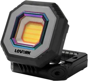 Camping Light Work Light 10000mAh 1500LM Rechargeable Magnetic 5 Modes Flood Light IPX5 Waterproof Portable Clamp Light for Outdoor, Emergency, Repairing, Fishing, Power Outages (Gray)