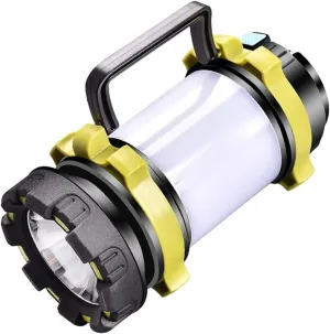 Camping Lights Multifunctional Camping Light Can Be Hung Tent Light Portable Lantern Can Be USB Rechargeable Emergency Light Camping Lantern (Color : Yellow)