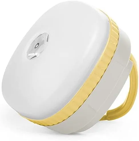 Camping Lights Powerful Magnetic Outdoor Tent Light Rechargeable Camping Light Waterproof Lighting Light and Compact Multi-Function Lantern Camping Lantern (Color : Yellow, Size : Battery Style)