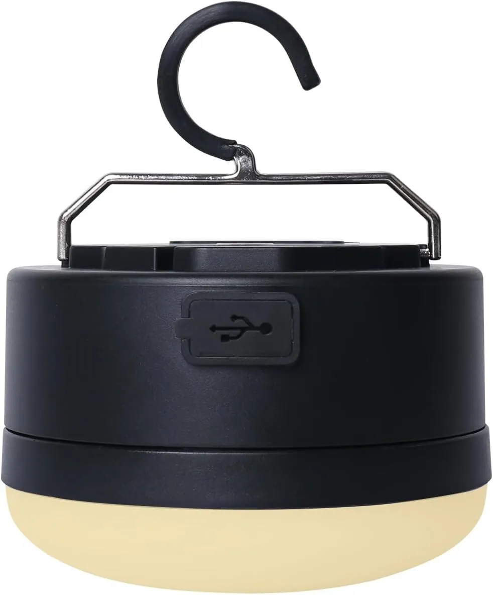 Camping Tent Lights Rechargeable 1000LM LED Camping Lantern - IPX5 Waterproof Hanging Light with 4 Modes 3000mAh Portable Outdoor Light for Camping, Hiking, Emergencies, Home Use
