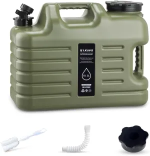 Camping Water Jug, 5 Gallon Portable Water Containers with Spigot No Leakage Portable Emergency Water Tank Canteens for Outdoor Hiking Camping Picnic Supplies