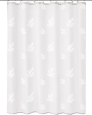 Canton PVC Free Fabric Shower Curtain 70.9x78.7in [180x200cm] - Snow White