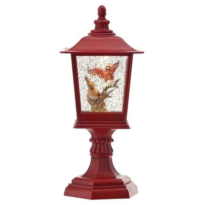 Cardinal Lighted Water Lantern