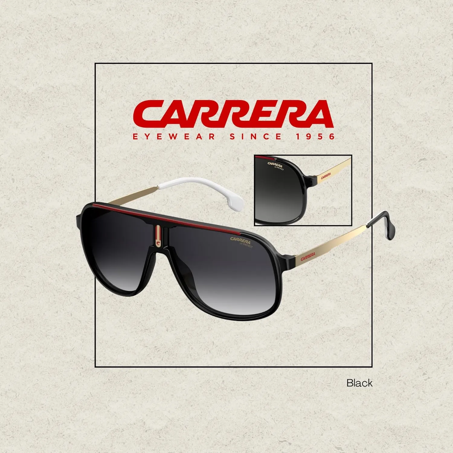 Carrera CA1007/s Sunglasses for Men   BUNDLE With Designer iWear Eyewear Kit