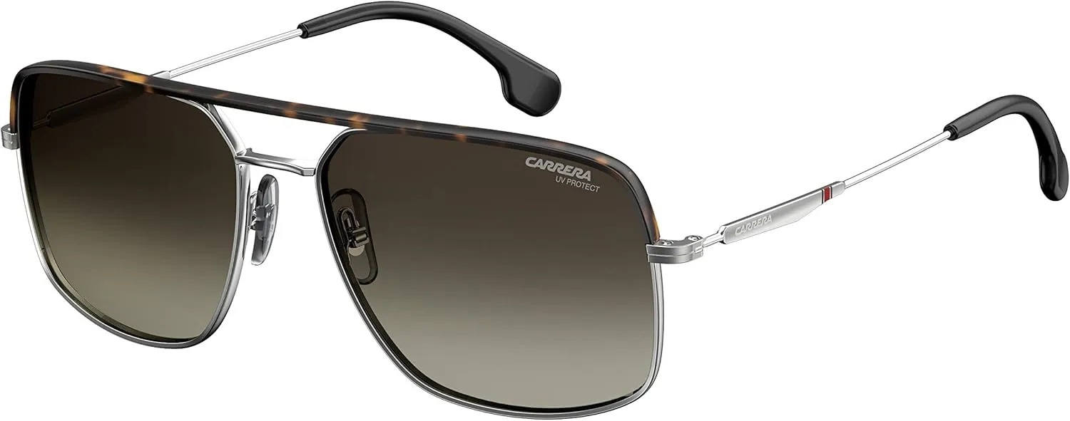 Carrera CA152/S Square Sunglasses for Men   BUNDLE With Designer iWear Eyewear Kit