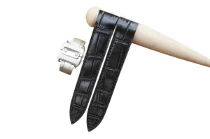 Cartier Santos 100 Leather Watch Strap with Folding Clasp 21mm, 20mm, 18mm