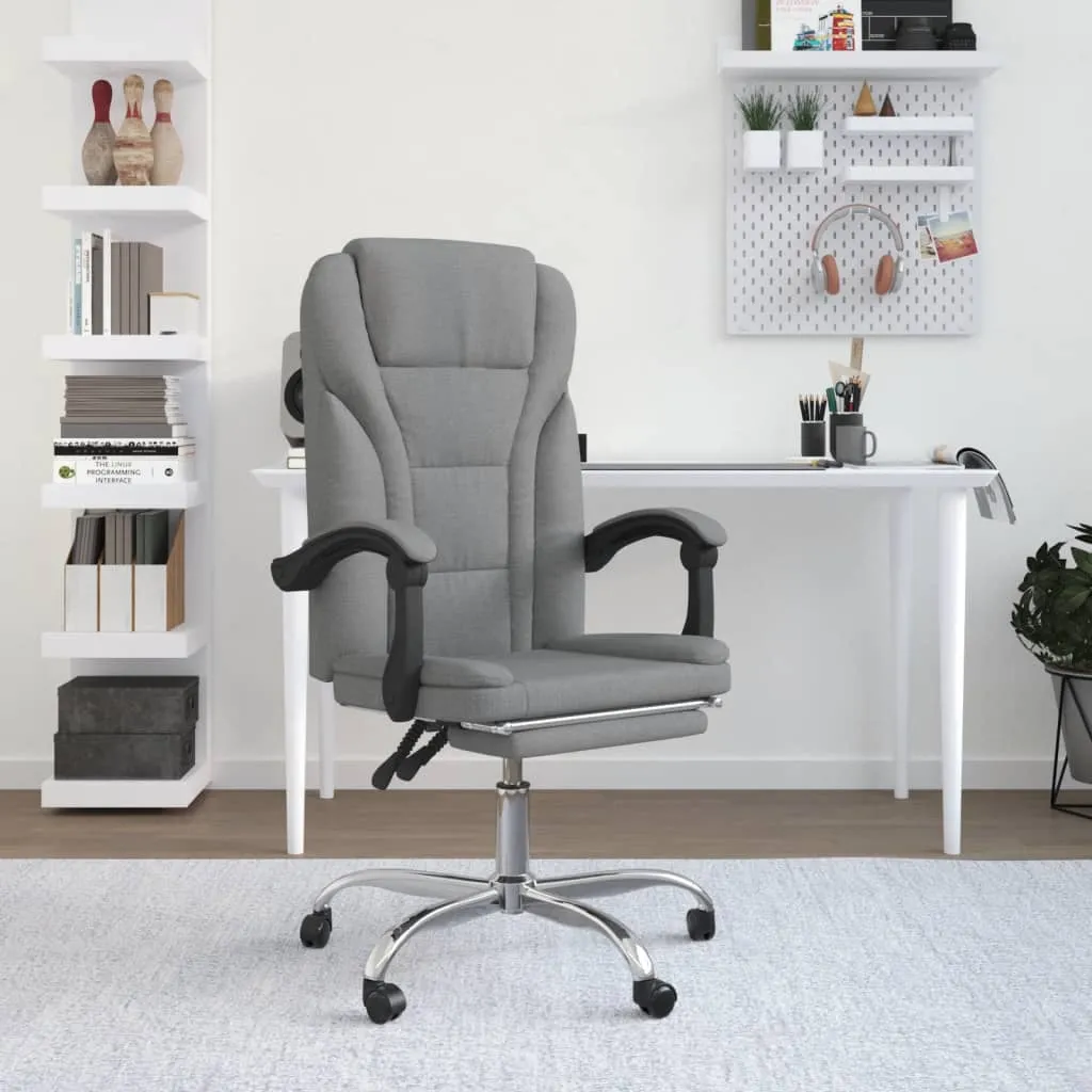 Chair Accent Reclining Desk Chair with Wheels for Living Room Fabric