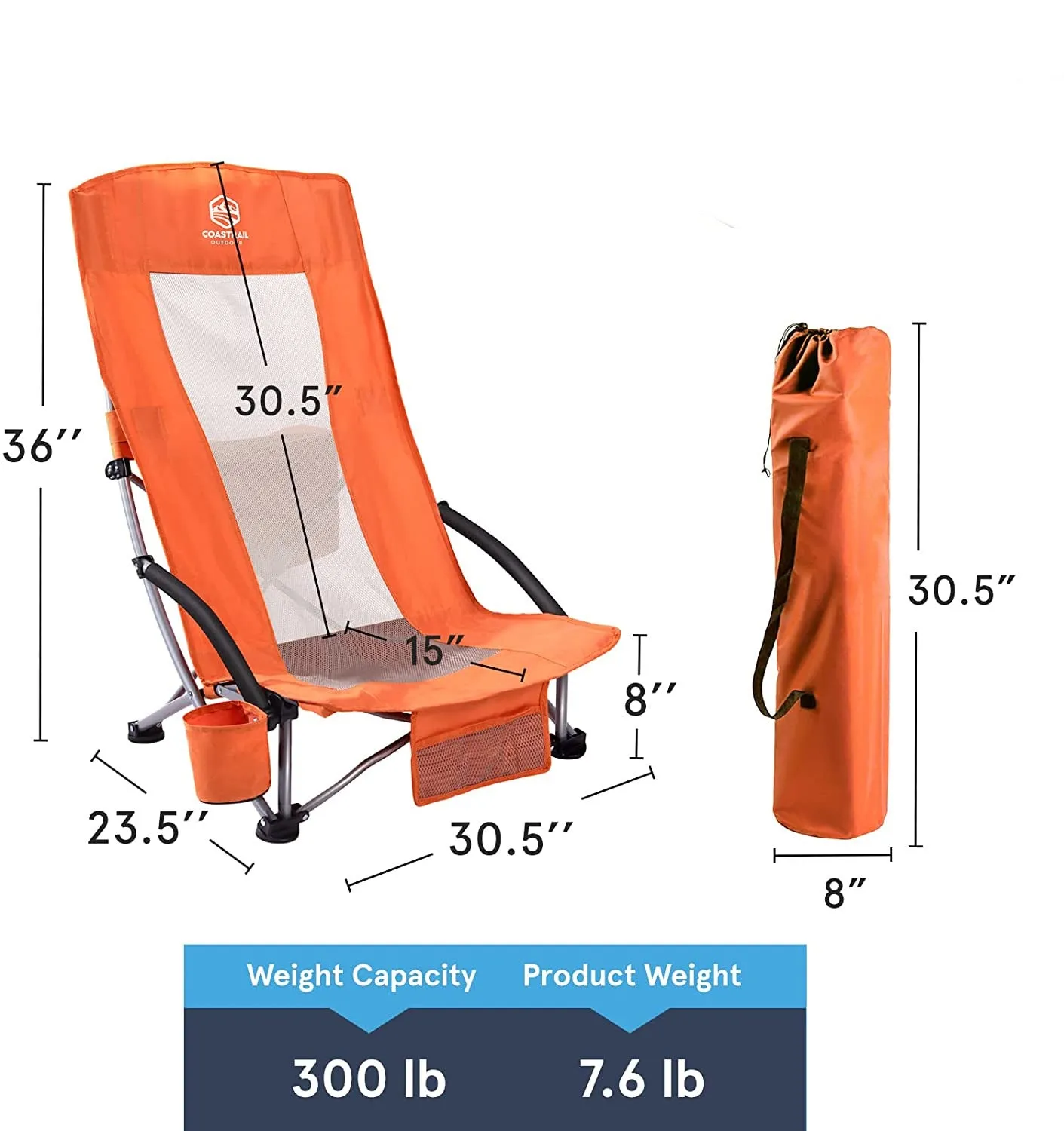 Chair High Back Folding Mesh