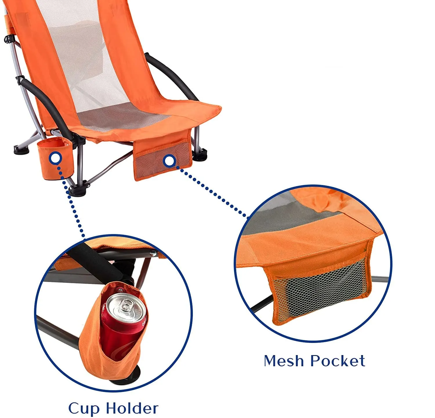 Chair High Back Folding Mesh