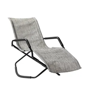 Charcoal Outdoor Reclining Chaise Lounge