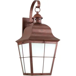 Chatham Weathered Copper LED Outdoor Wall Lantern