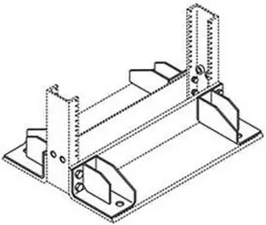 Chatsworth - 11592-201 - Rack Seismic Gusset Kit, White, Can be Added to Any CPI Universal Rack to Stiffen Critical