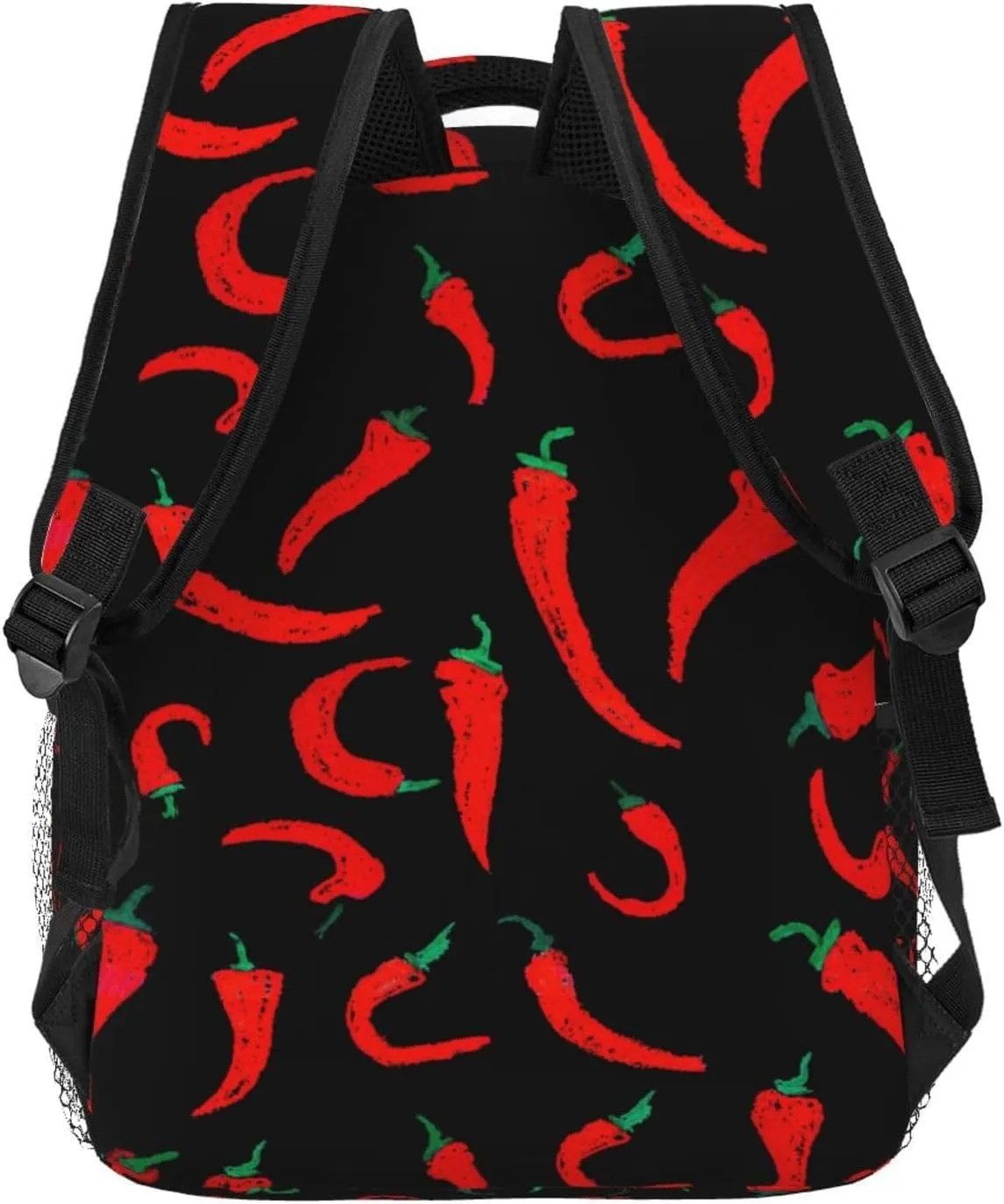 Chili Pepper Backpack Casual Laptop Backpack Lightweight Double Shoulder Bag Travel Daypack For Women Men