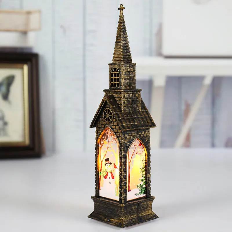 Christmas Ornaments LED Luminous Small Wind Lantern