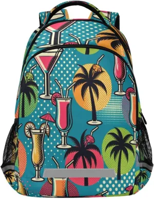 Cocktail Design Waterproof Backpack - Casual Outdoor Sports Daypack with Ergonomic Shoulder Straps#517